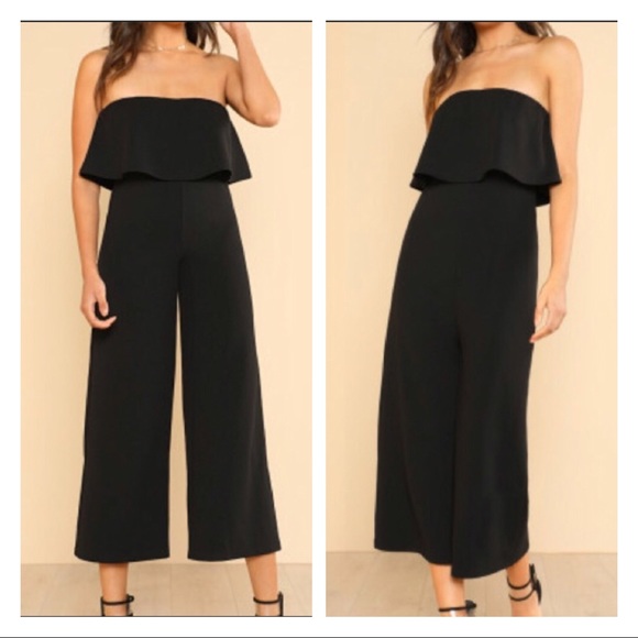 SALES ❗️Black Sleeveless Tube Jumpsuit - Picture 7 of 7